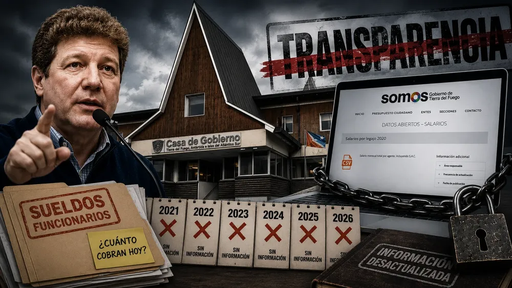 gustavo melella sin transparencia salarios no publicados tierra del fuego